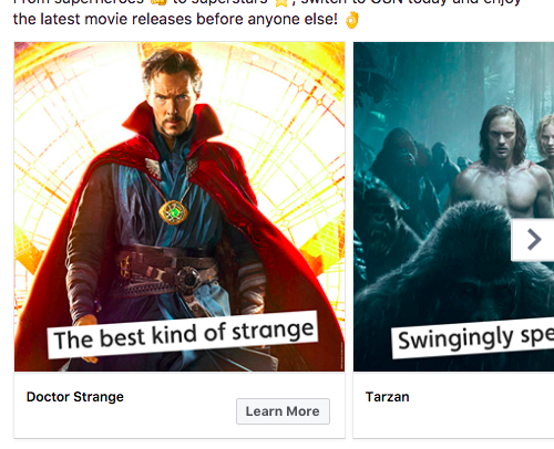 OSN - Superheroes Facebook Carousel