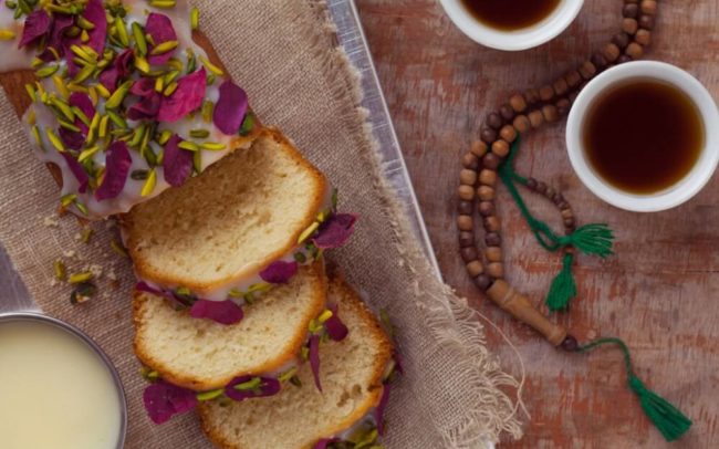 Pistachio Rosewater Cake